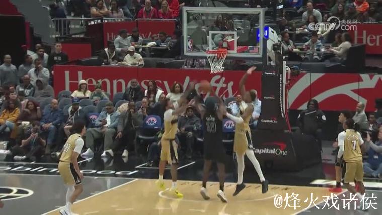 萨尔19+6麦科勒姆17分 奇才主场大胜篮网